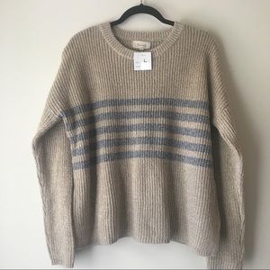 Beceel Crop Sweater in Tan